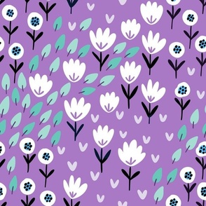 XL Happy Flower Garden (purple and spearmint) XL size SP