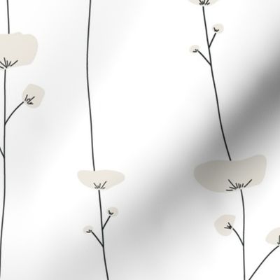 Wildflower Stems x White Large