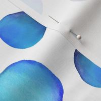 Watercolour Dots in Blue (medium)