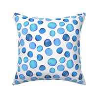 Watercolour Dots in Blue (small)