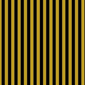 Vertical Bengal Stripe Pattern - Gold and Black