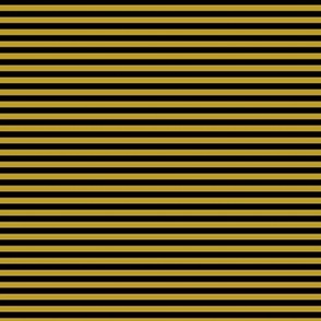 Small Horizontal Bengal Stripe Pattern - Gold and Black