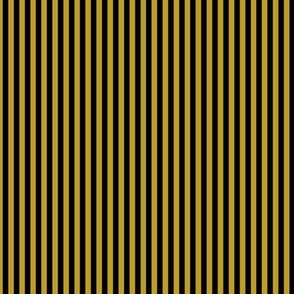 Small Vertical Bengal Stripe Pattern - Gold and Black