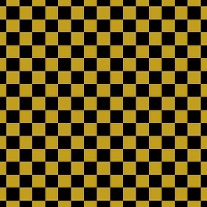 Checker Pattern - Gold and Black