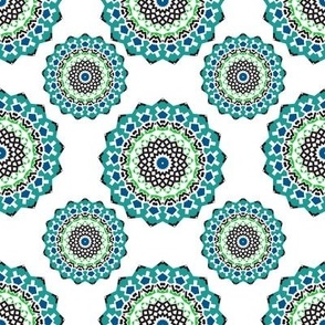 Turquoise Mandala Pattern