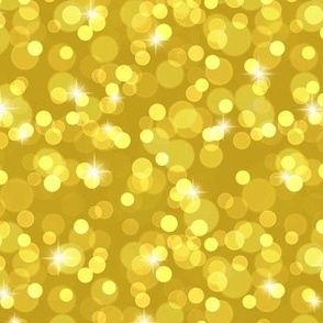 Sparkly Bokeh Pattern - Gold Color