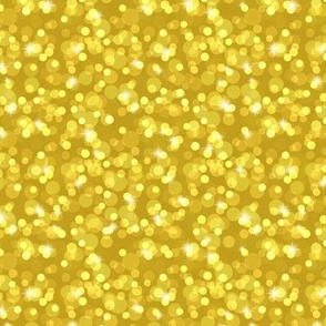 Small Sparkly Bokeh Pattern - Gold Color