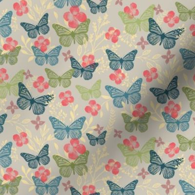 Butterfly kisses on tan (small) 