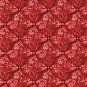 crinkled velvet tufted red 4