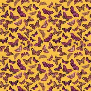 scattered butterfly - yellow - small