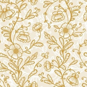 Ornate Golden Floral Pattern