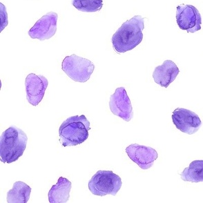 Lilac watercolor stains - painted dots for nursery p104-19-6