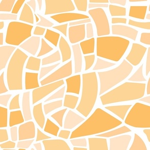 Yellow and white mosaic