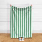 Vintage French stripes vertical green dots