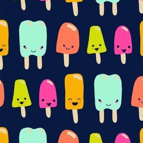 Happy Popsicles in Tropical Colors