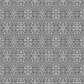 Fair Isle Snowflakes S Black