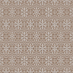 Fair Isle Snowflakes S Camel