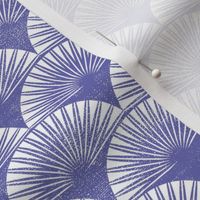 palm leaves violet & white