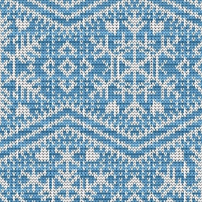 Fair Isle Snowflakes L Lt Blue