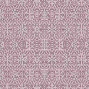 Fair Isle Snowflakes S Pink