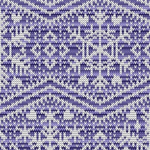 Fair Isle Snowflakes L Purple