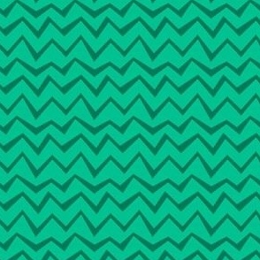 Pump Up the Volume | Emerald | zigzag | green