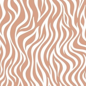 Zebra Stripe Pattern  - Adobe Brick and White