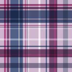 Mauve and Blue Plaid