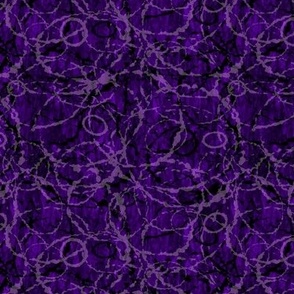 Dappled Textured Circles Mosaic Dark Mix Summer Casual Fun Purple Blender Bright Colors Indigo Blue Purple 4D0099 Dynamic Modern Abstract Geometric