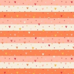 hearts with stripes