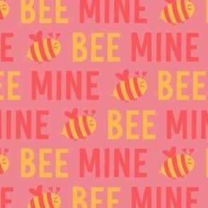 bee mine yellow and pink