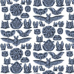 Ernst Haeckel Bats Blue