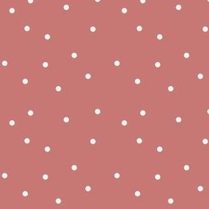 polka pink large scale spots, dots, scattered