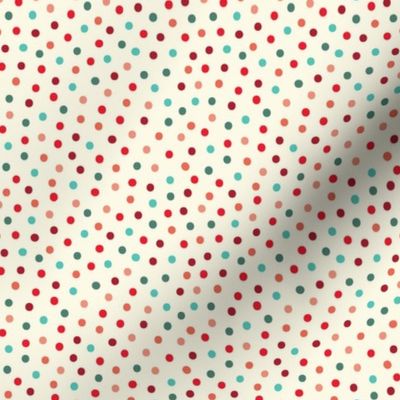 Merry Confetti Dots on Cream 