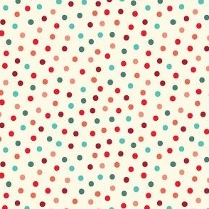 Merry Confetti Dots on Cream 