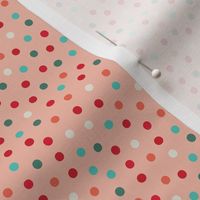 Merry Confetti Dots on Peach 