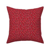 Merry Confetti Dots on Red 