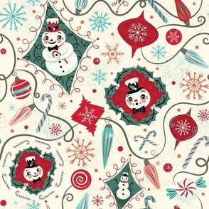 Whimsy Frost Holiday on Cream 