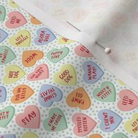 Canine Candy Hearts - Mint Dot, Small Scale