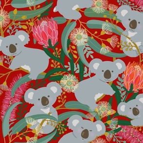 Koala Fabric, Wallpaper and Home Decor | Spoonflower