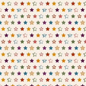 Modern Christmas Stars in multicolor-small