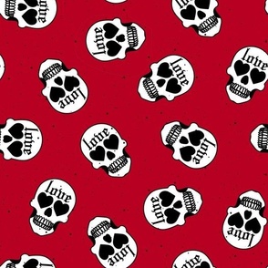 Punk Love Skull Red Valentines