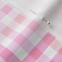 Pink Gingham Check Valentines Day Spring