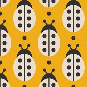 Ladybirds, yellow / 0285