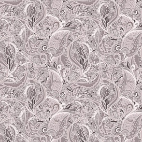 Gothic Paisley - Nature Celebration - Endless Pink Mono