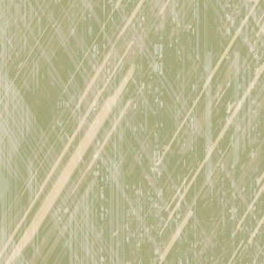 Artisan Linen - Antique Art Deco 2 - Textured and Tonal Art - Spring Blush on English Sage