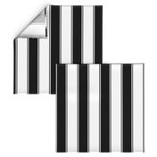 Fat Stripes Cabana in Black and White