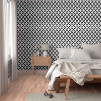 Moroccan Quatrefoil Modern Black & White