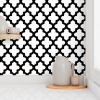 Moroccan Quatrefoil Modern Black & White