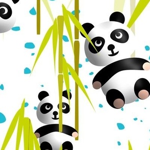 Pandas in Bamboo Grove  L